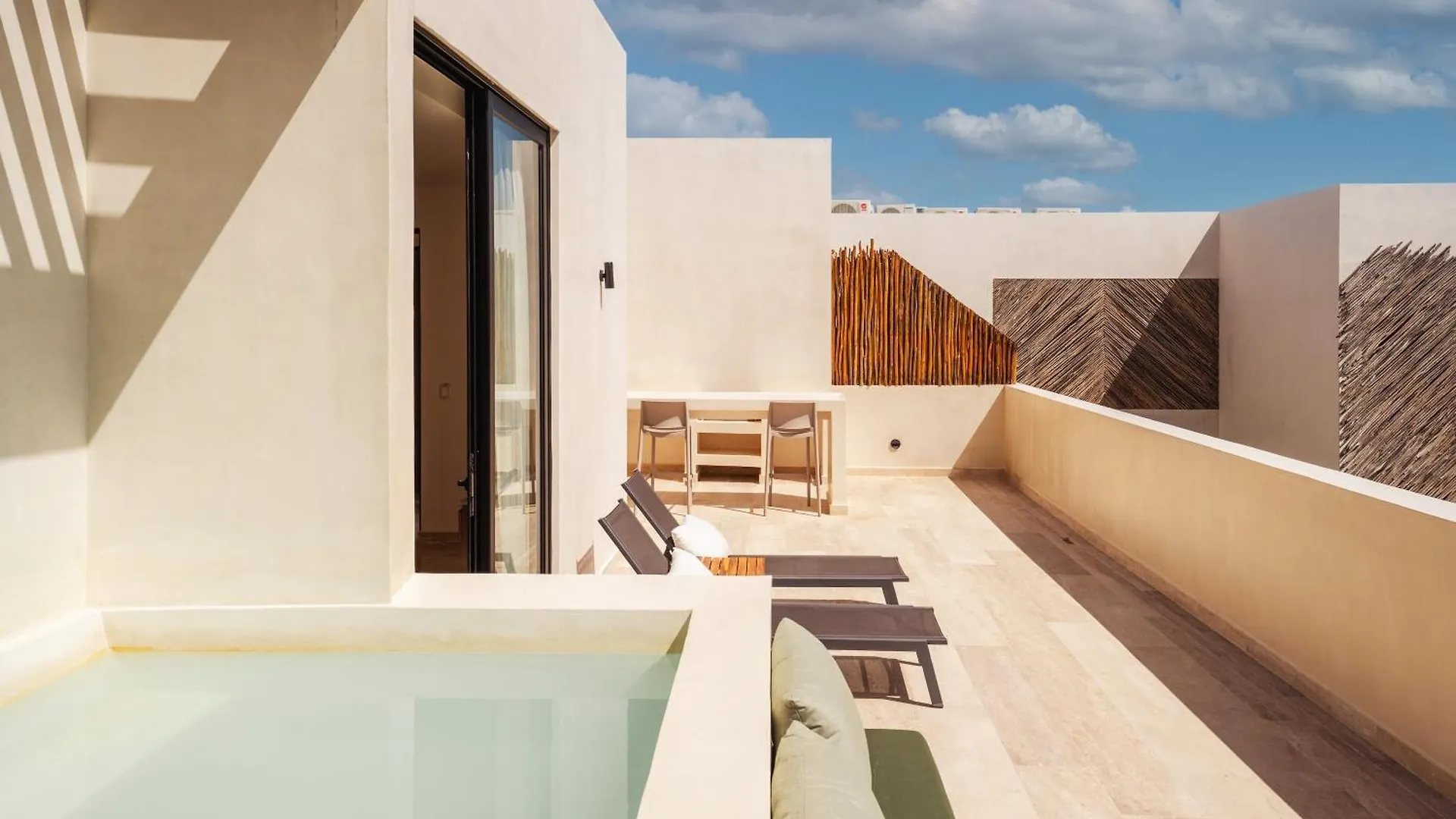 Sleek Penthouse Escape With Rooftop Pool Mexiko